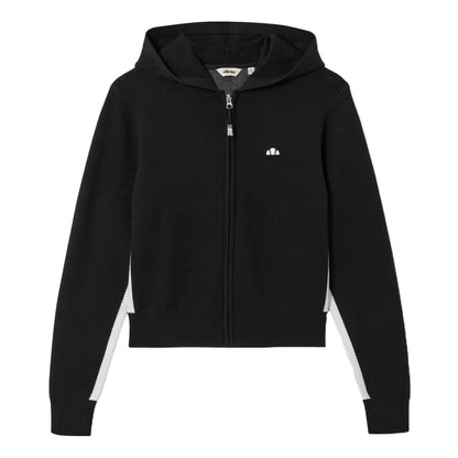 Black - Front - Ellesse Womens-Ladies Laneisa Knitted Full Zip Hoodie