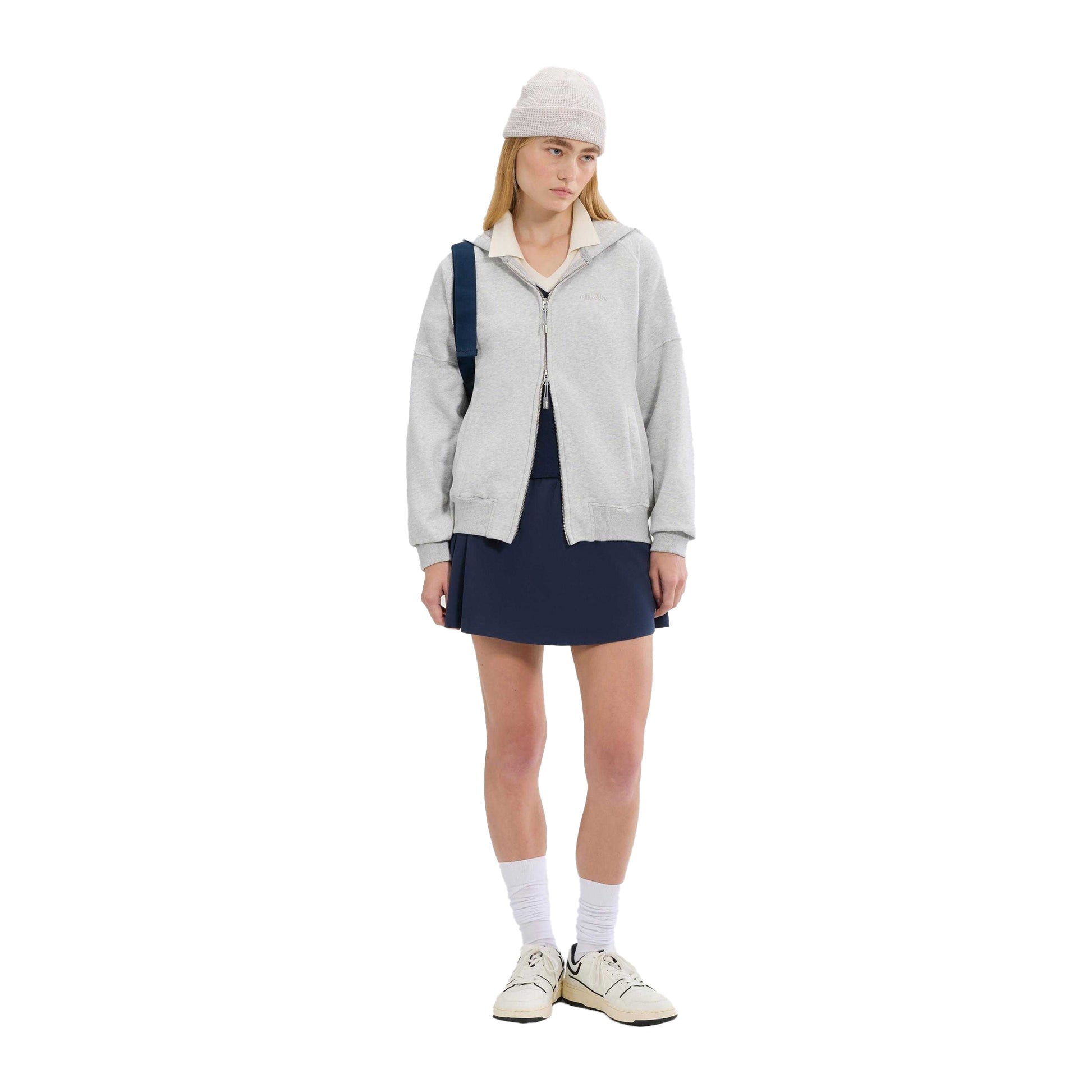 Light Grey Marl - Lifestyle - Ellesse Womens-Ladies Pianella Full Zip Hoodie