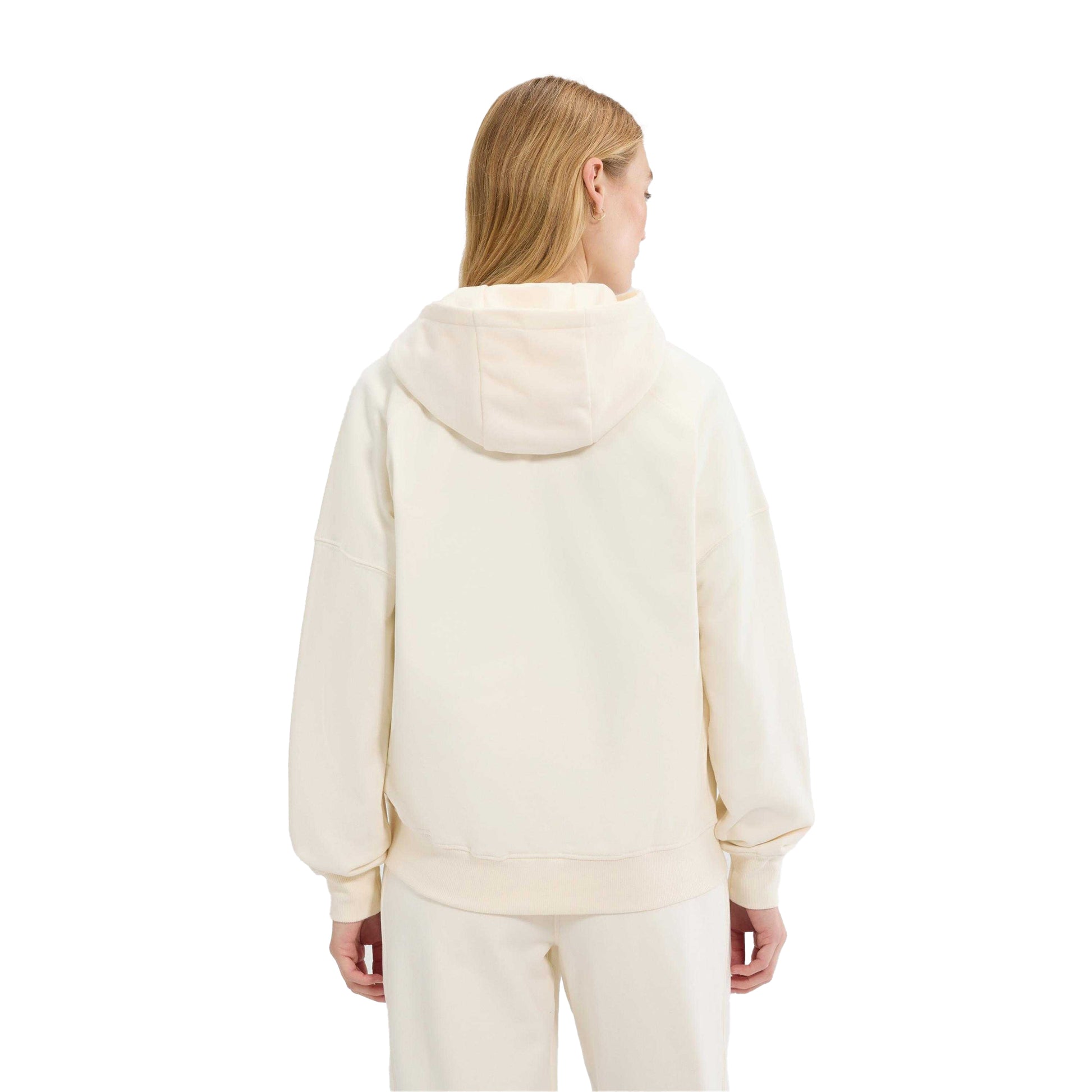 Off White - Back - Ellesse Womens-Ladies Pianella Full Zip Hoodie