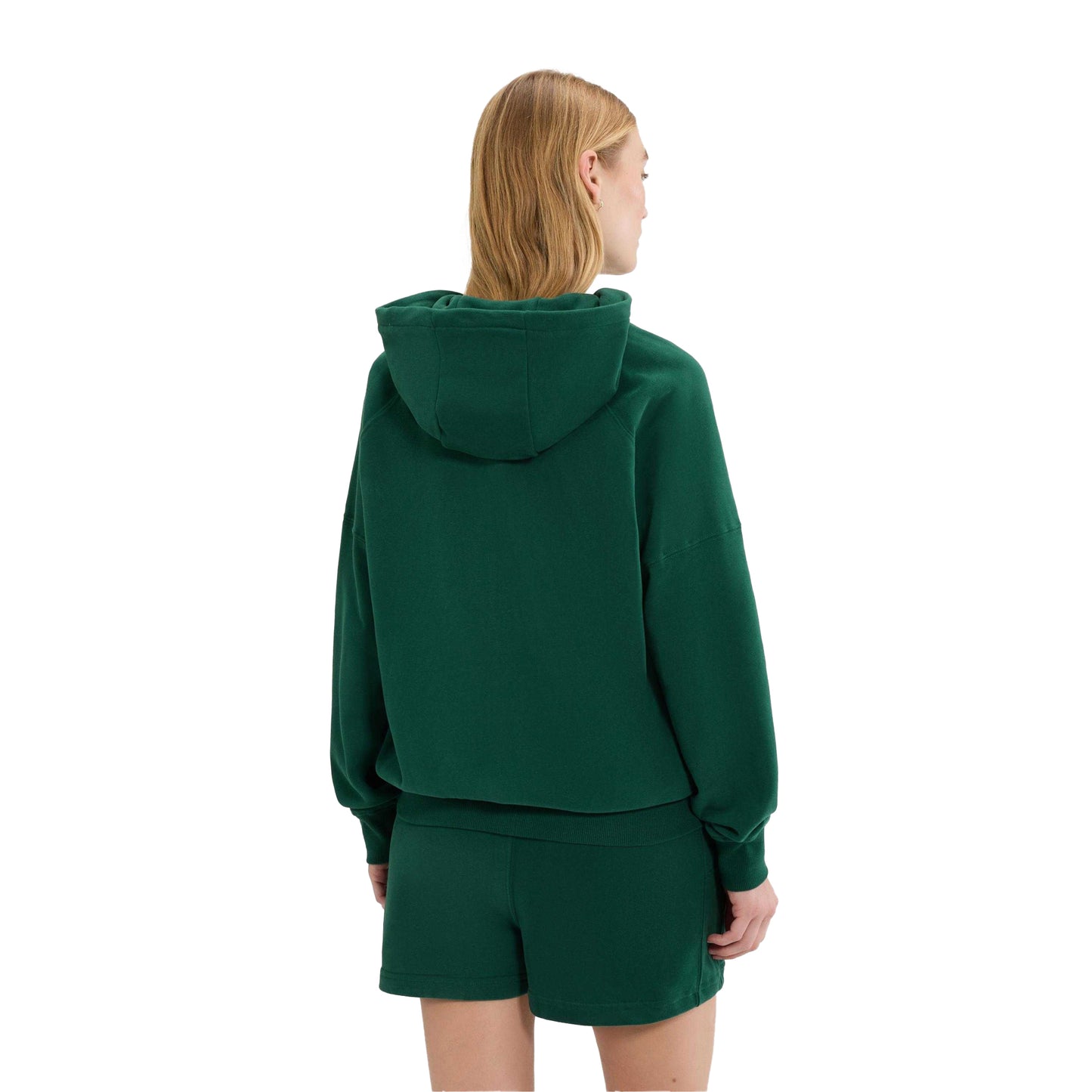 Dark Green - Back - Ellesse Womens-Ladies Pianella Full Zip Hoodie