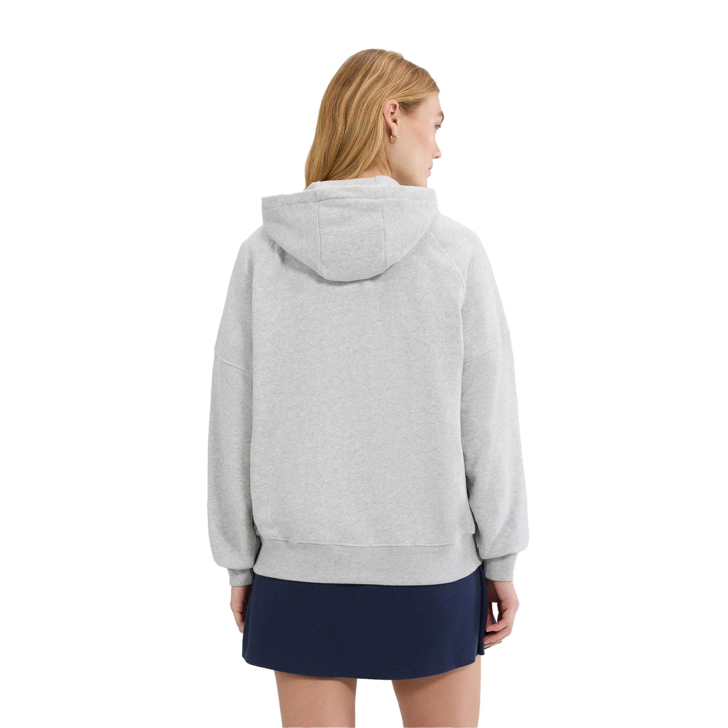 Light Grey Marl - Back - Ellesse Womens-Ladies Pianella Full Zip Hoodie