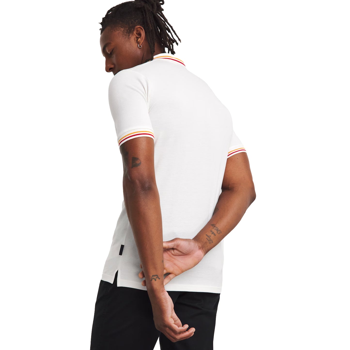 White - Back - Ellesse Mens Rooks Polo Shirt