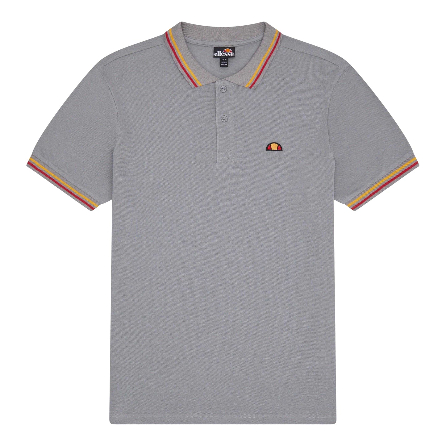 Grey - Front - Ellesse Mens Rooks Polo Shirt