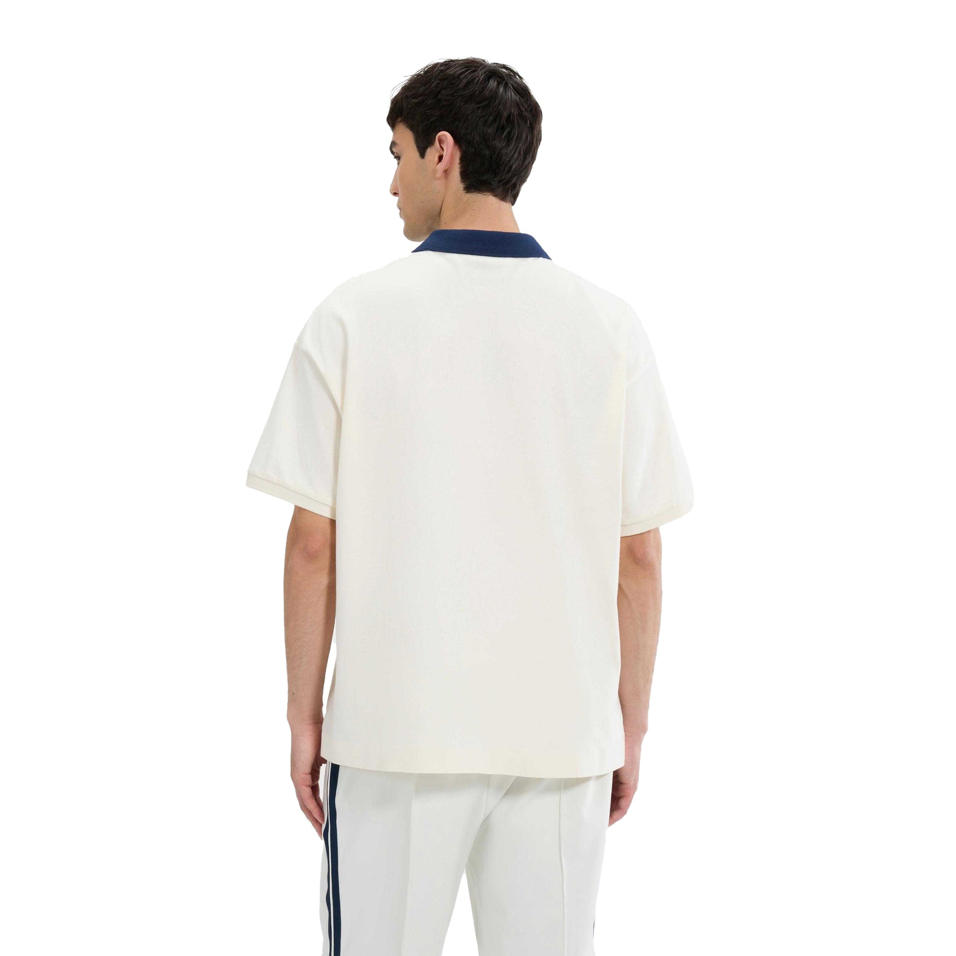 Off White - Back - Ellesse Mens Sbarri Polo Shirt