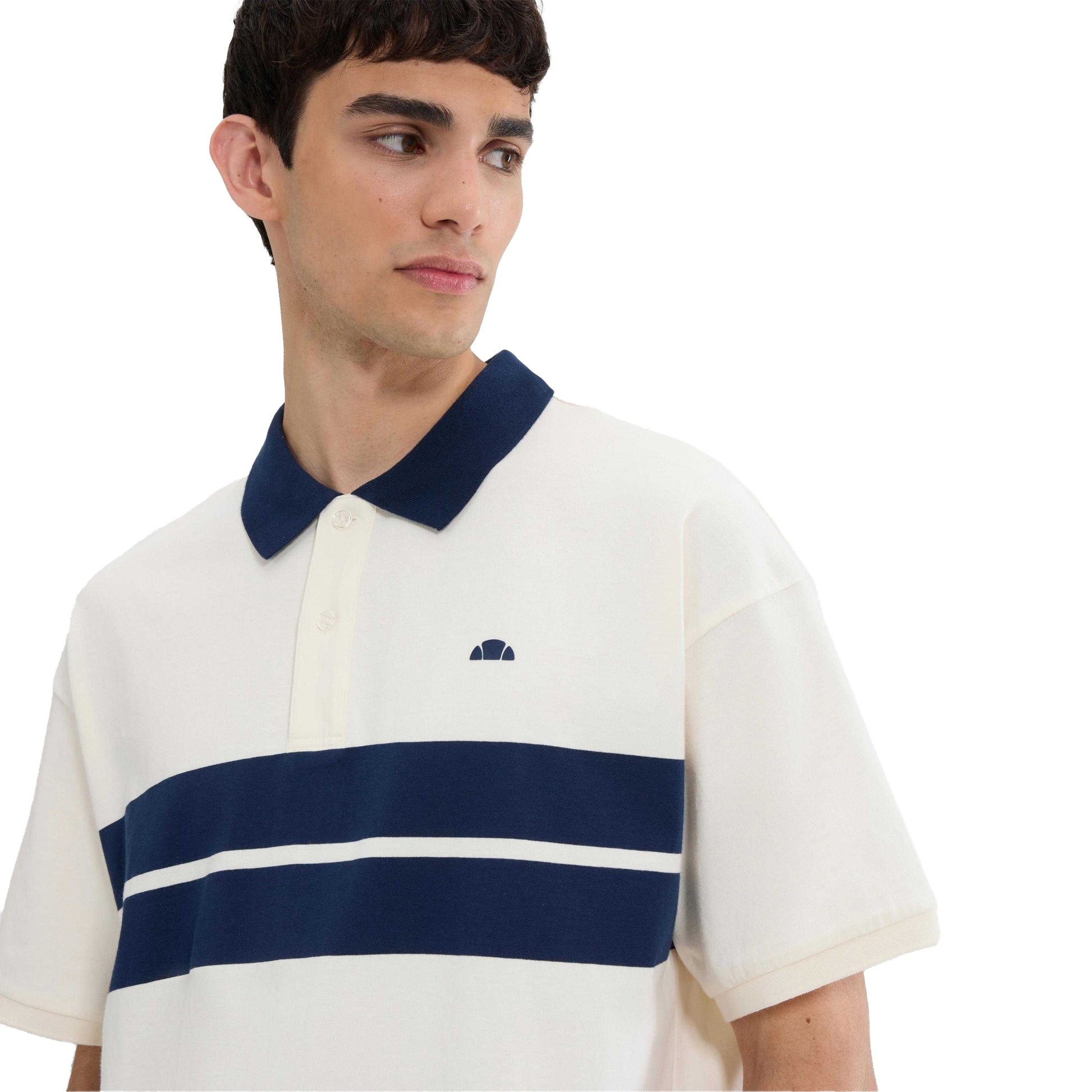 Off White - Side - Ellesse Mens Sbarri Polo Shirt