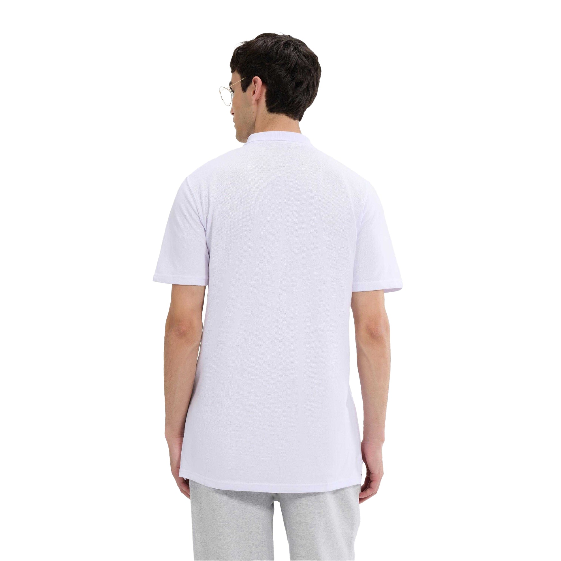 White - Back - Ellesse Mens Senago Polo Shirt