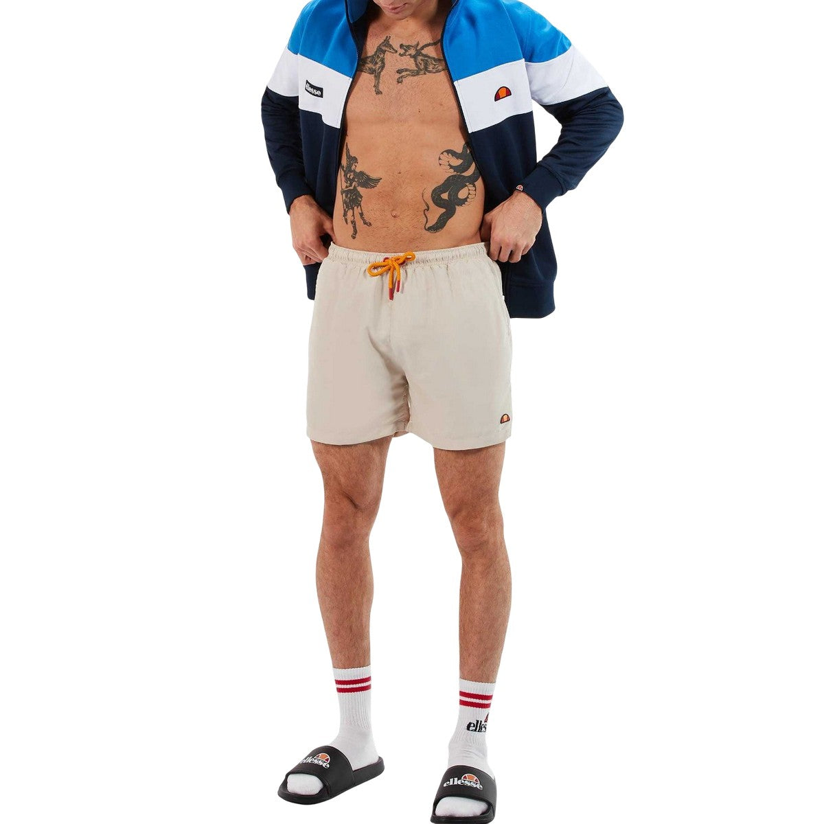 Beige - Lifestyle - Ellesse Mens Knights Swim Shorts