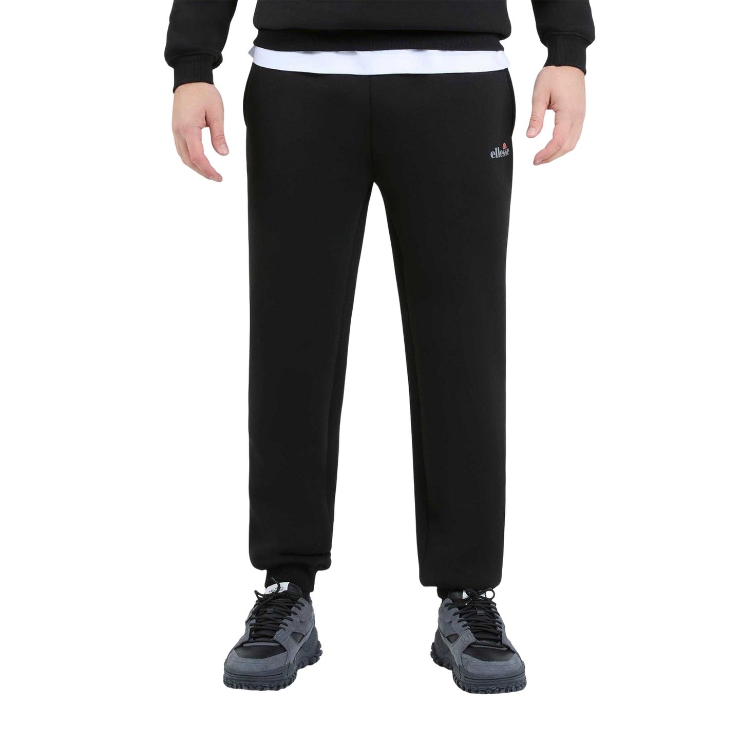 Black - Side - Ellesse Mens Sirtori Jogging Bottoms
