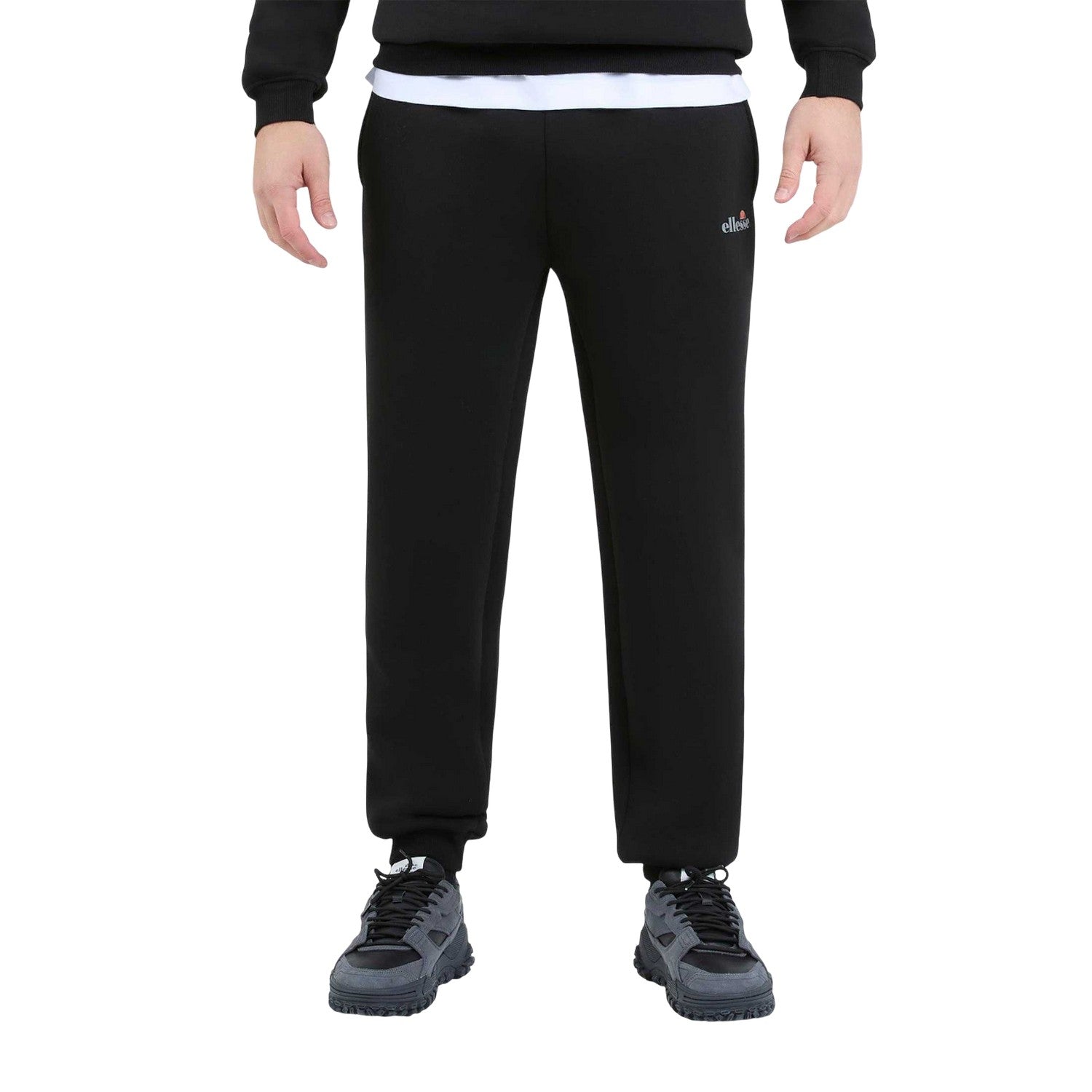 Black - Side - Ellesse Mens Sirtori Jogging Bottoms