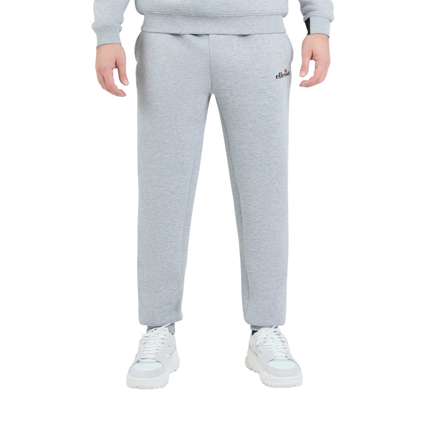 Light Grey Marl - Front - Ellesse Mens Sirtori Jogging Bottoms