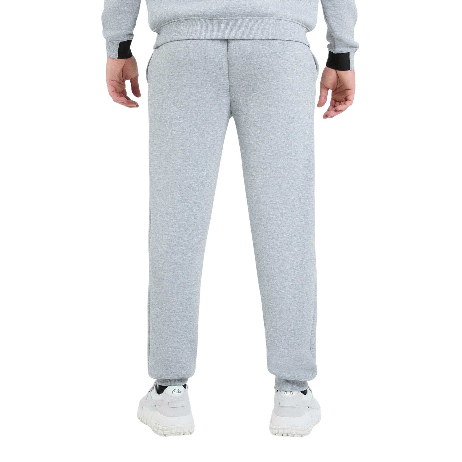 Light Grey Marl - Back - Ellesse Mens Sirtori Jogging Bottoms