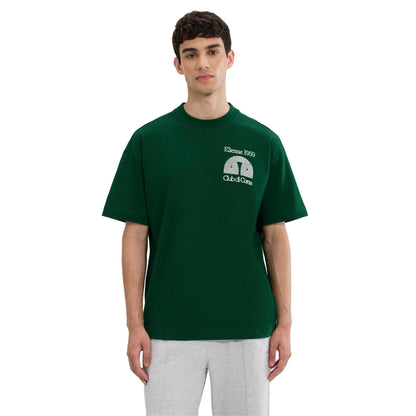 Dark Green - Side - Ellesse Mens Club Di Corsa T-Shirt