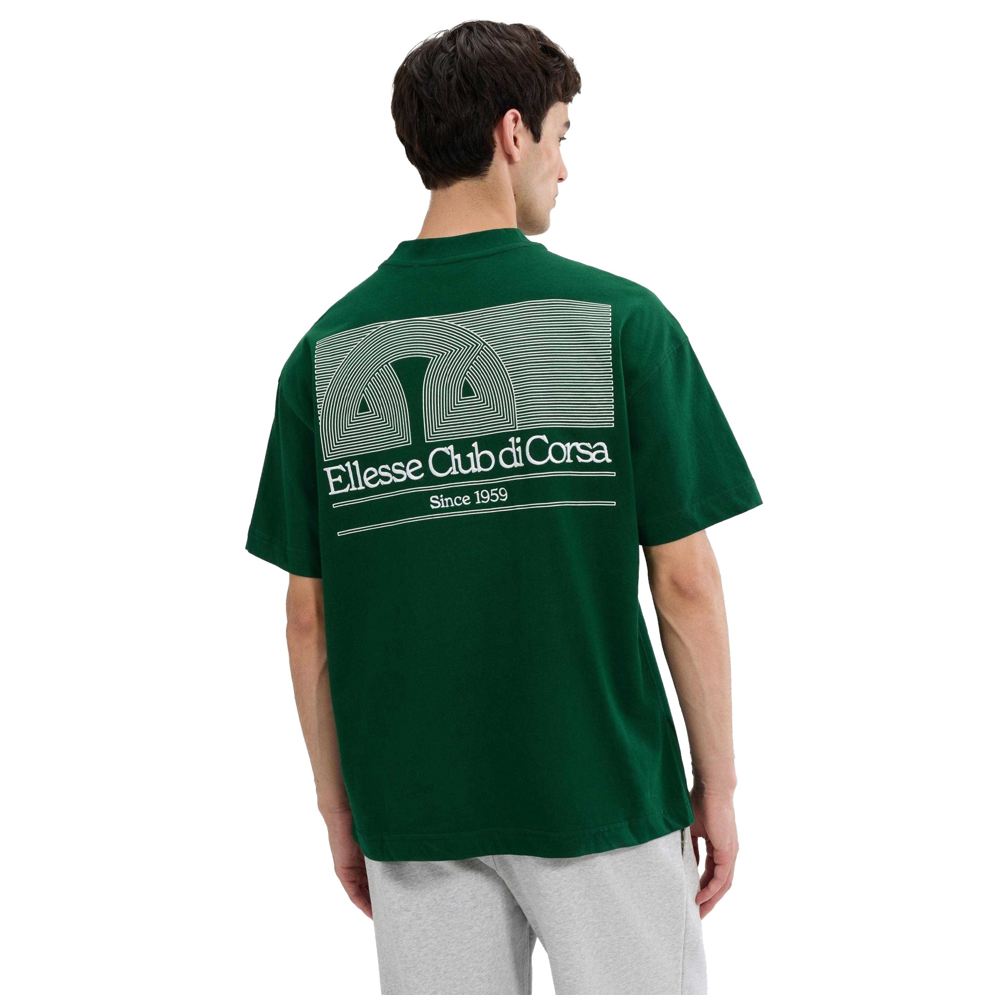 Dark Green - Lifestyle - Ellesse Mens Club Di Corsa T-Shirt