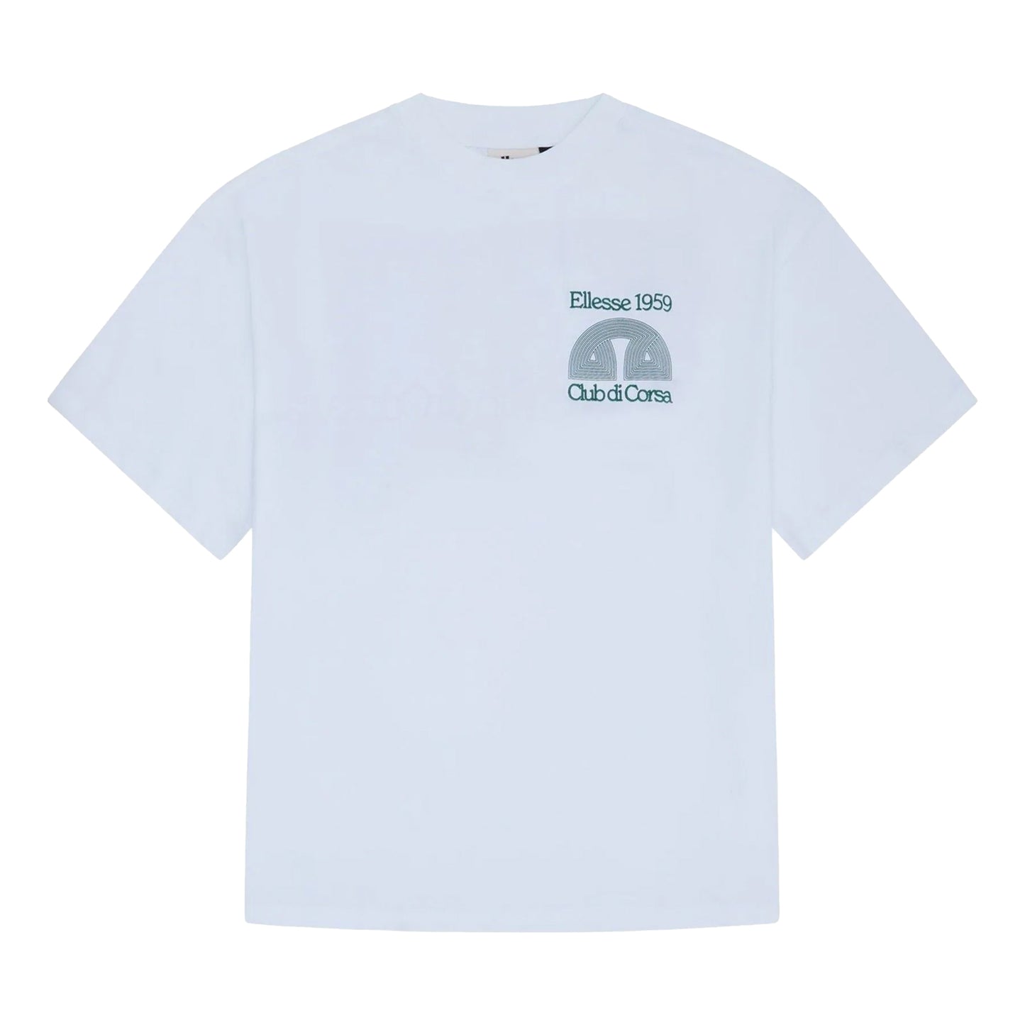 White - Front - Ellesse Mens Club Di Corsa T-Shirt