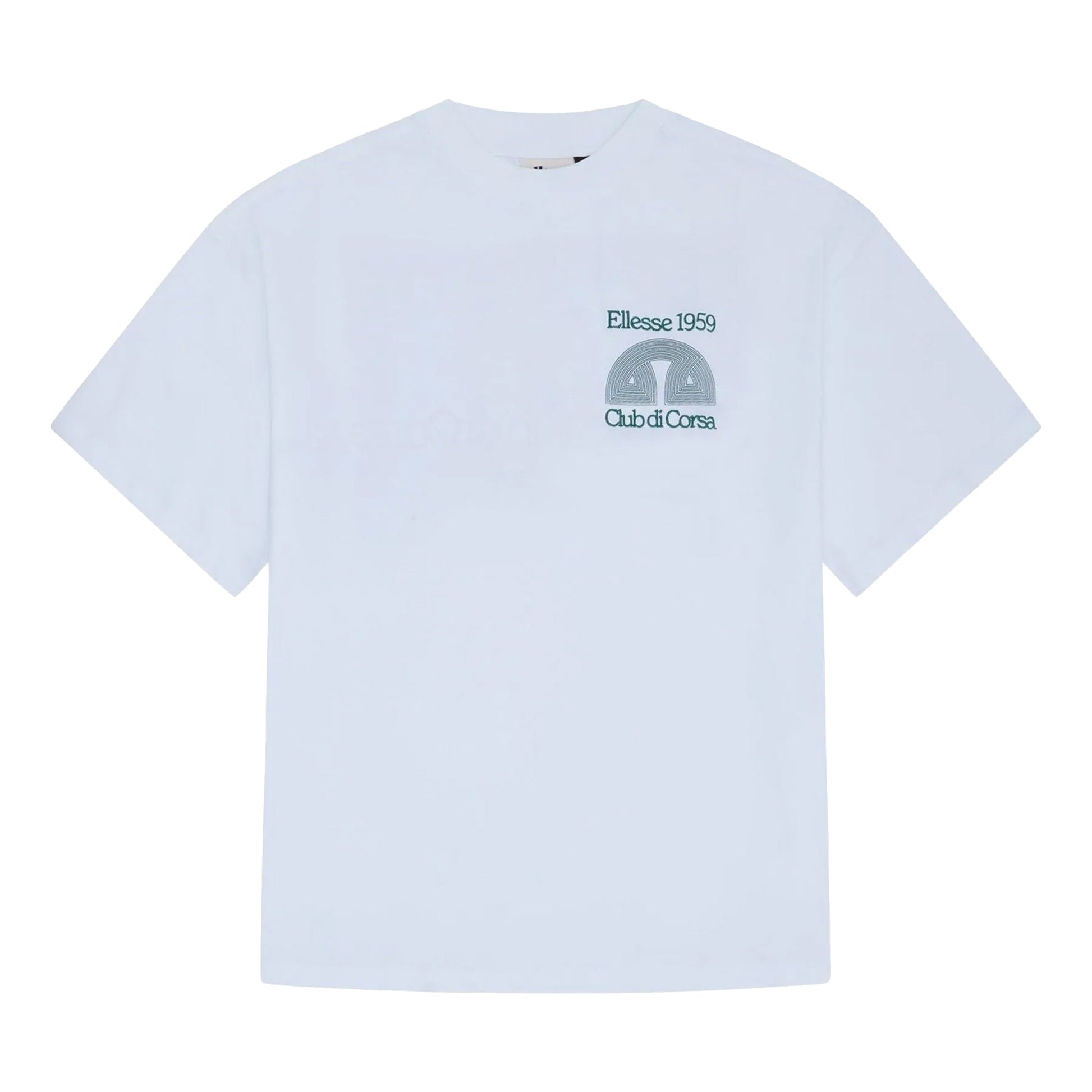 White - Front - Ellesse Mens Club Di Corsa T-Shirt