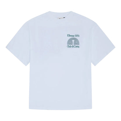White - Front - Ellesse Mens Club Di Corsa T-Shirt