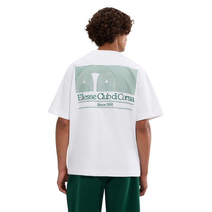 White - Lifestyle - Ellesse Mens Club Di Corsa T-Shirt