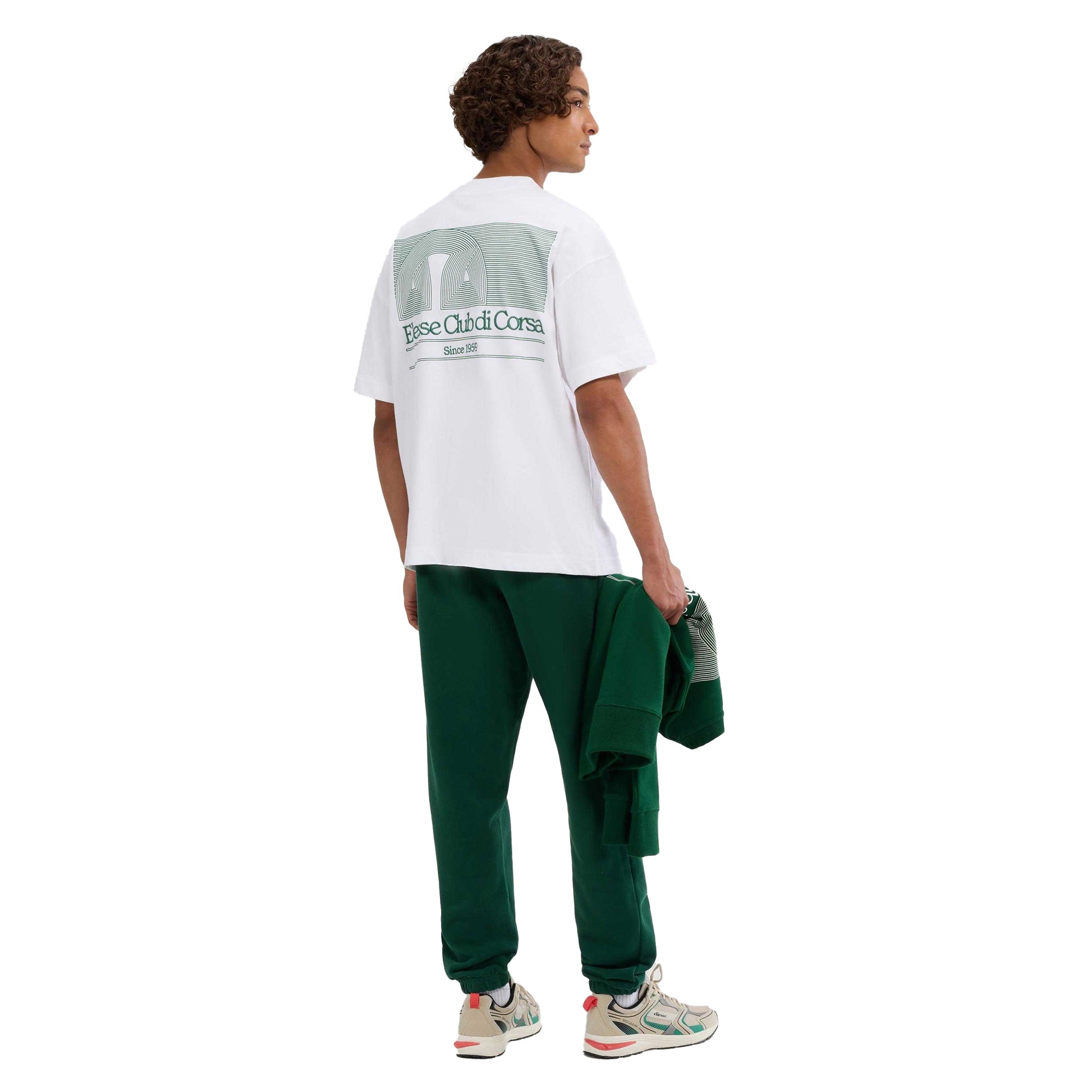 White - Pack Shot - Ellesse Mens Club Di Corsa T-Shirt