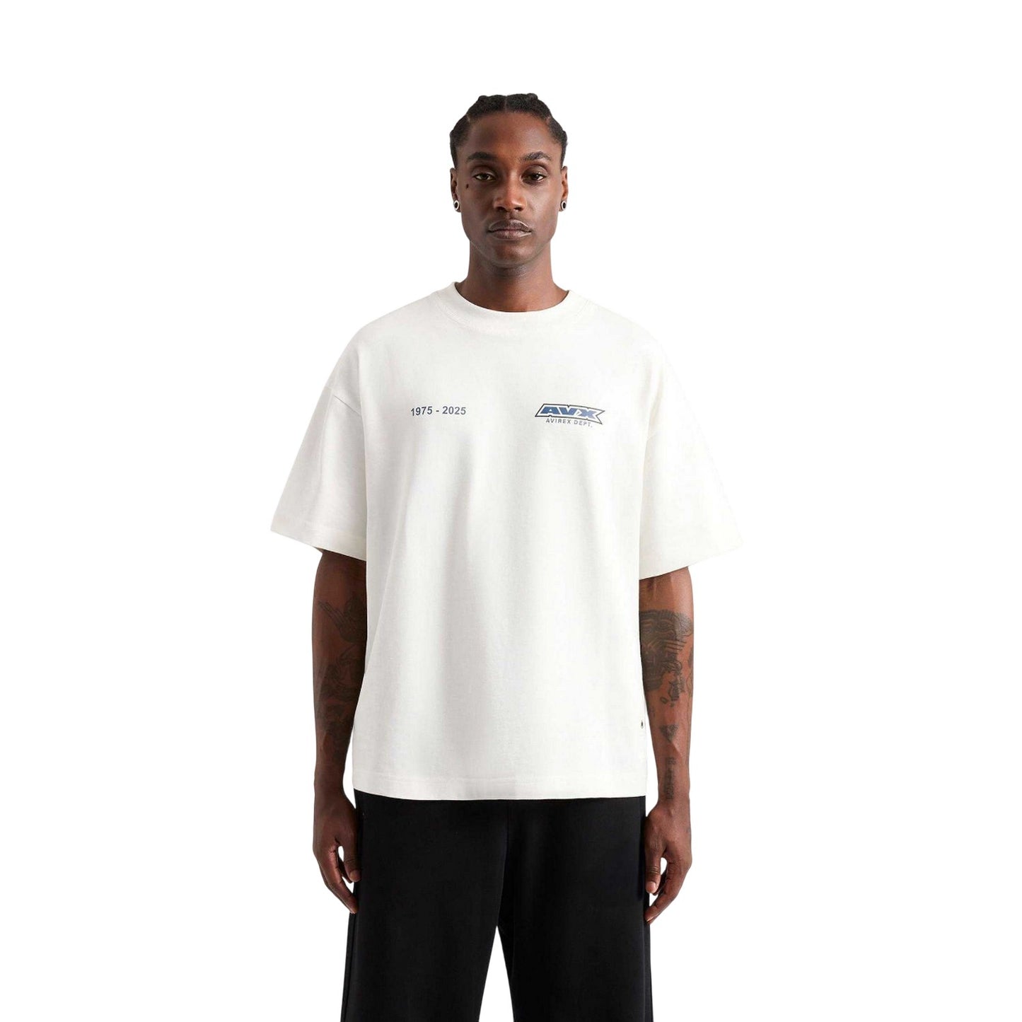 Off White - Front - AVX Mens Convoy T-Shirt