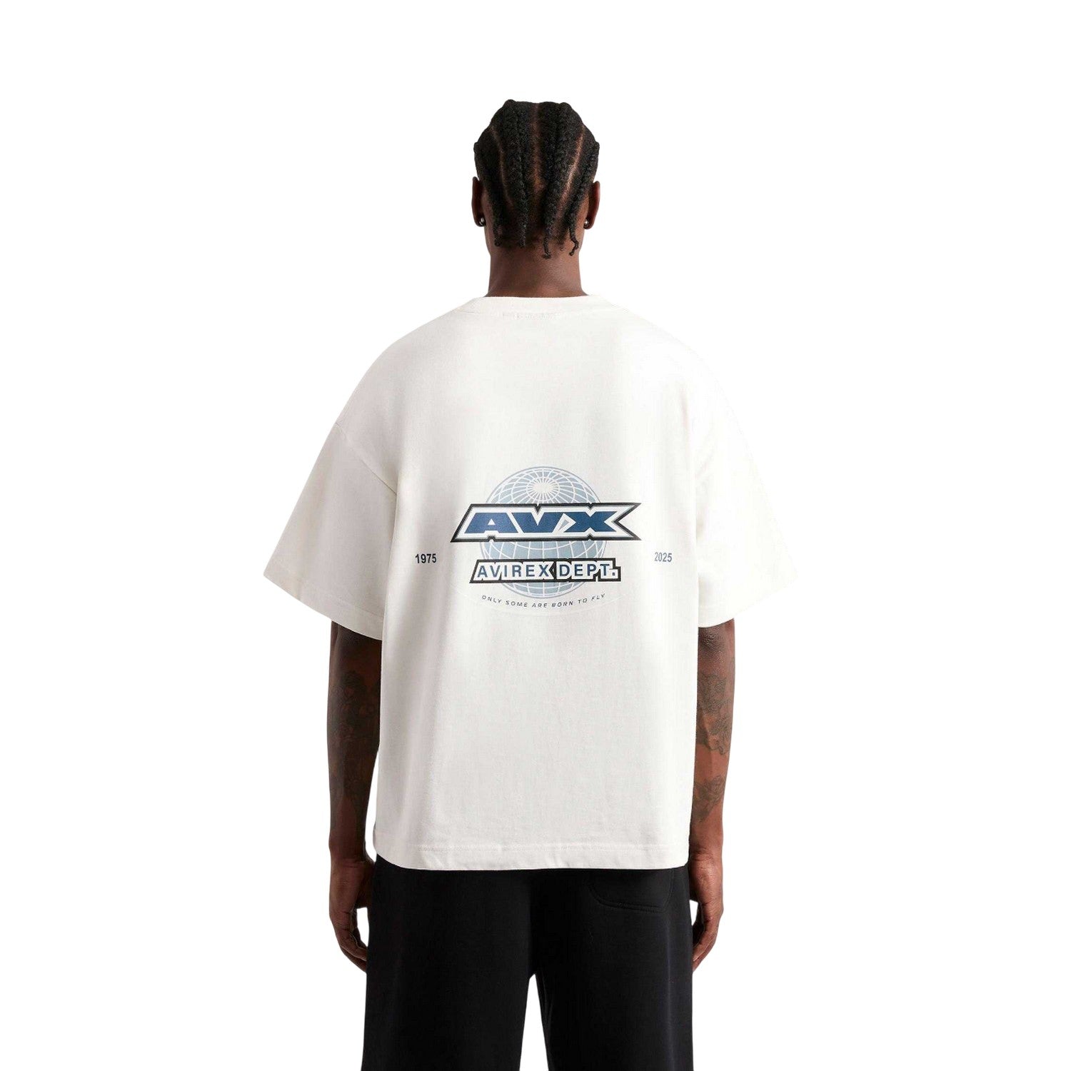 Off White - Back - AVX Mens Convoy T-Shirt