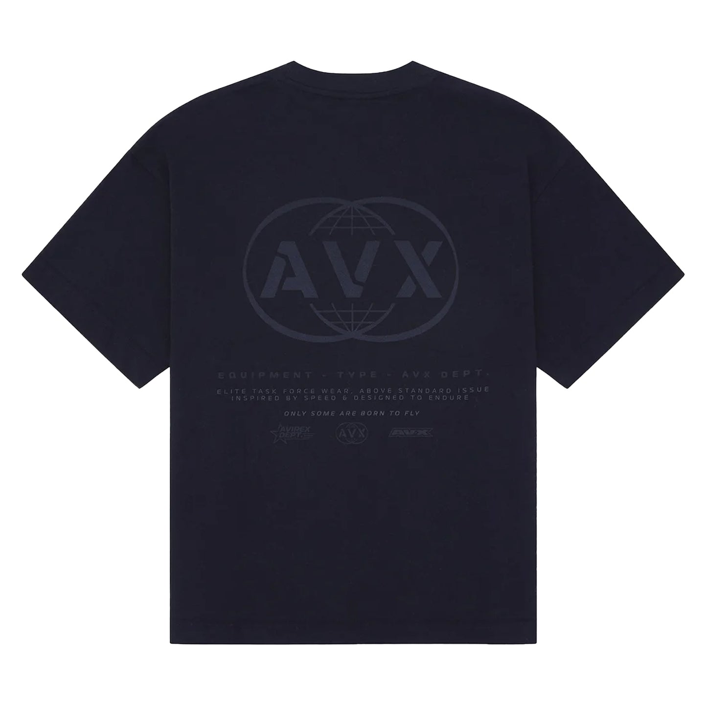 Black - Back - AVX Mens Endure Back Print T-Shirt