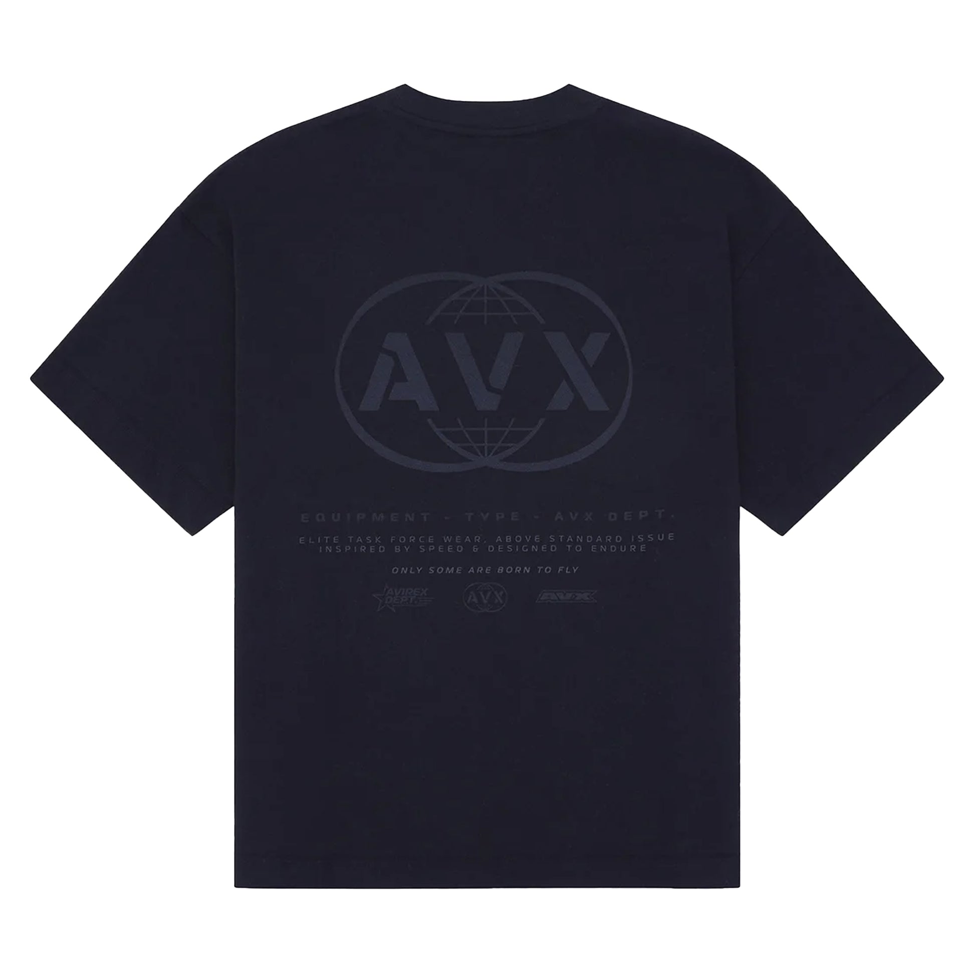 Black - Back - AVX Mens Endure Back Print T-Shirt