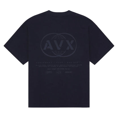 Black - Back - AVX Mens Endure Back Print T-Shirt