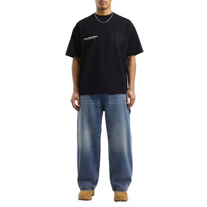 Black - Pack Shot - AVX Mens Endure Back Print T-Shirt