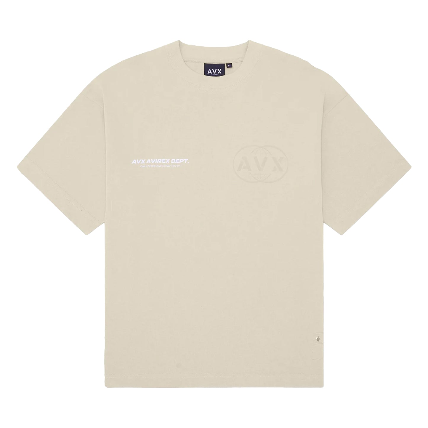 Sand - Front - AVX Mens Endure Back Print T-Shirt