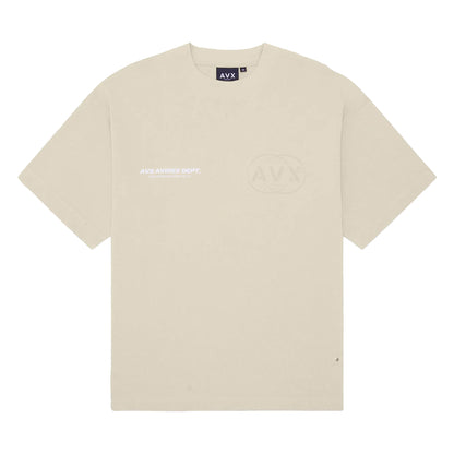 Sand - Front - AVX Mens Endure Back Print T-Shirt