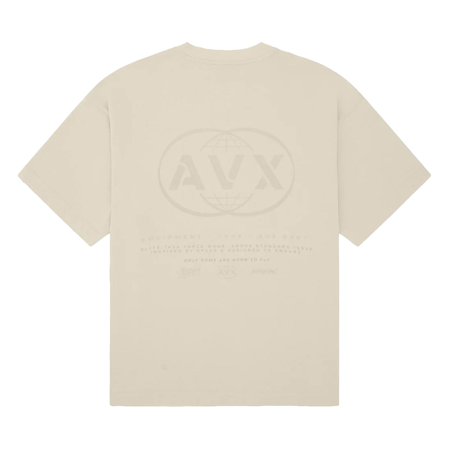 Sand - Back - AVX Mens Endure Back Print T-Shirt