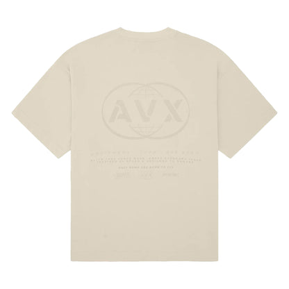 Sand - Back - AVX Mens Endure Back Print T-Shirt