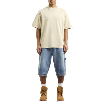 Sand - Pack Shot - AVX Mens Endure Back Print T-Shirt