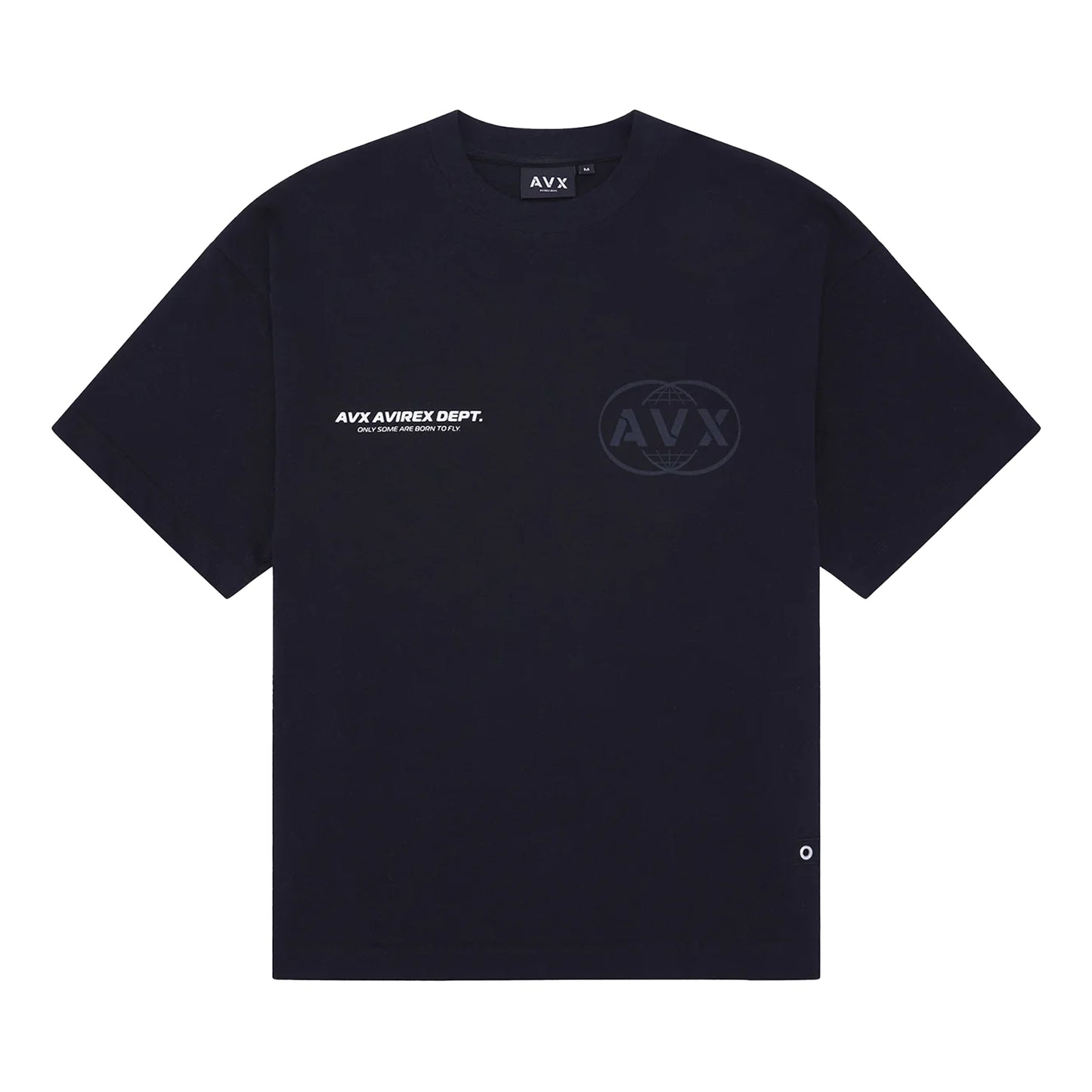 Black - Front - AVX Mens Endure Back Print T-Shirt