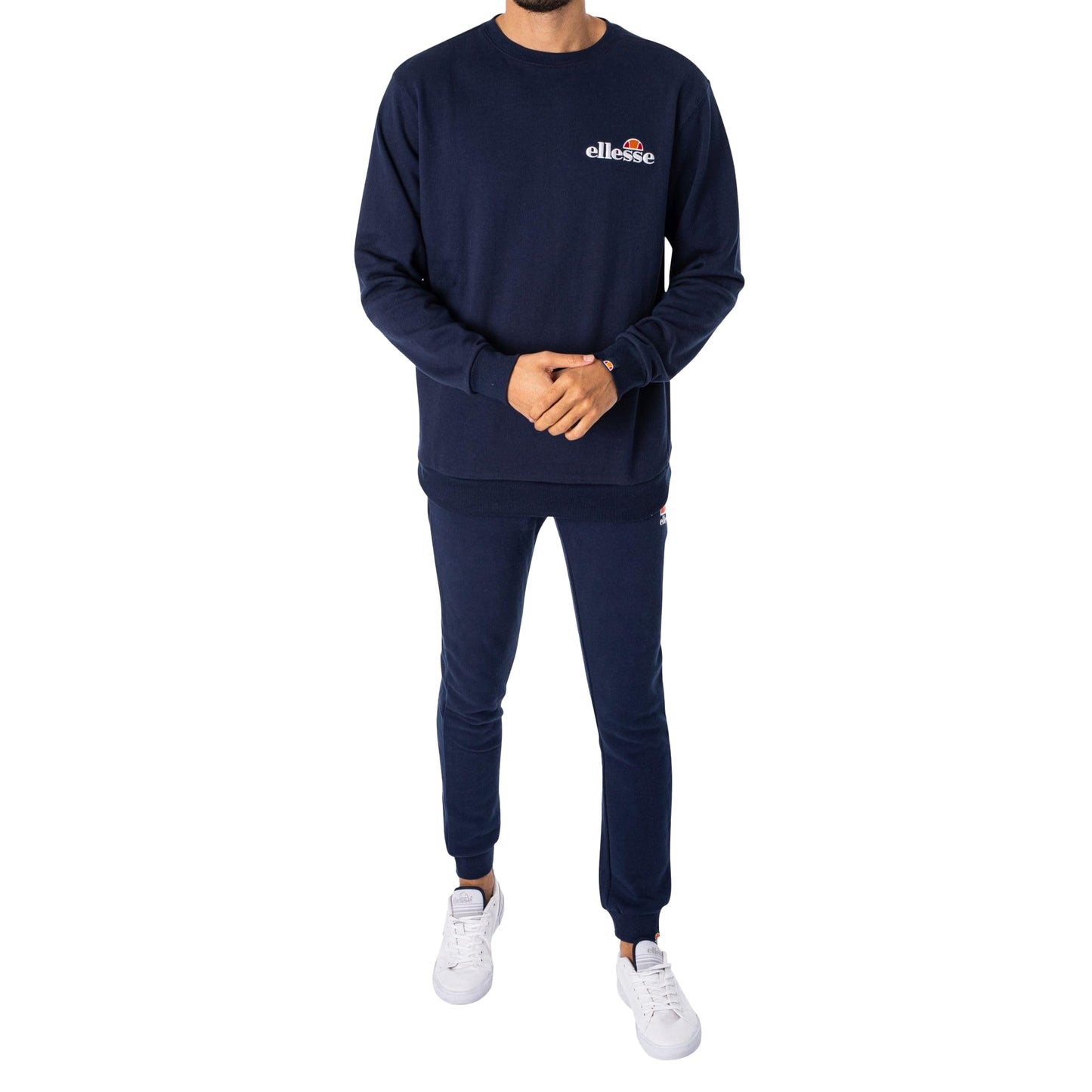 Navy - Pack Shot - Ellesse Mens Ovest Jogging Bottoms