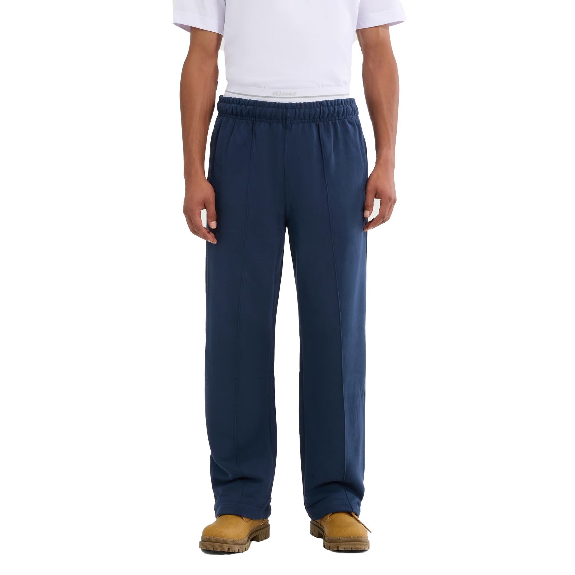 Navy - Side - Ellesse Mens Paullo Jogging Bottoms