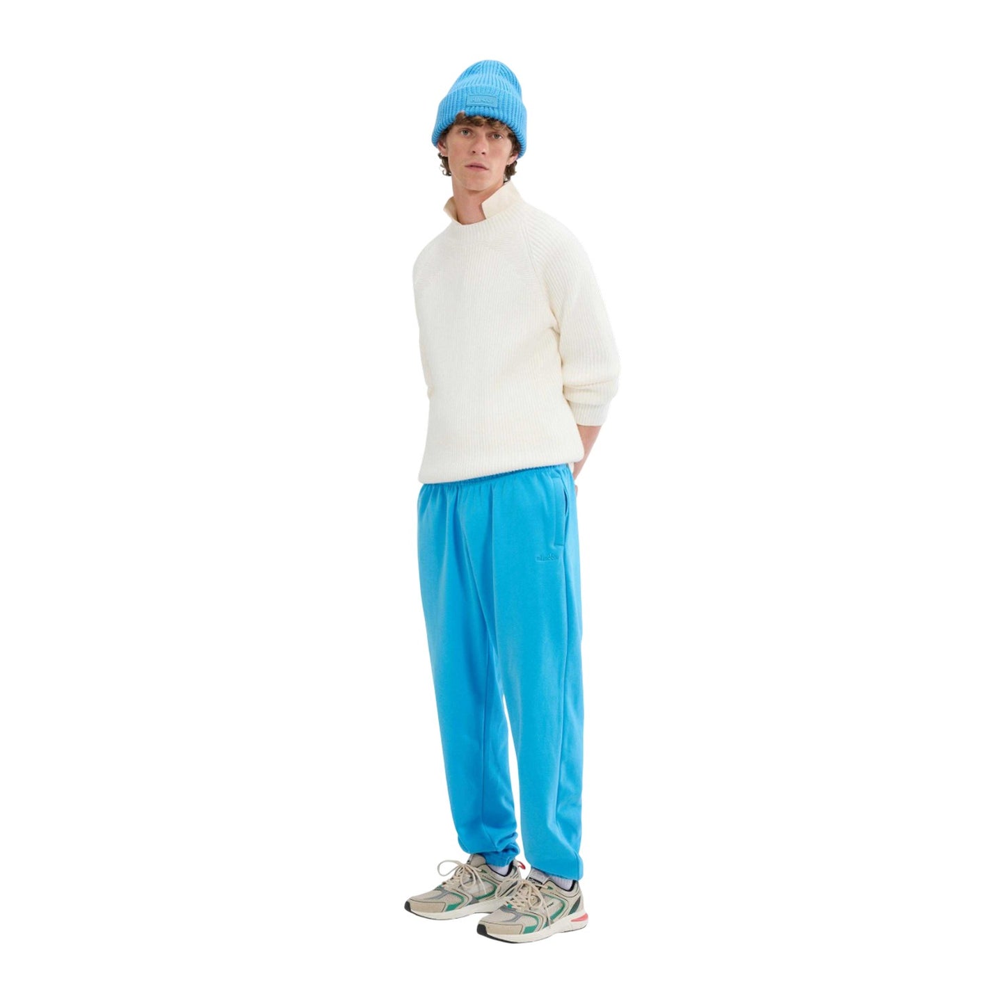 Blue - Side - Ellesse Mens Pideura Jogging Bottoms