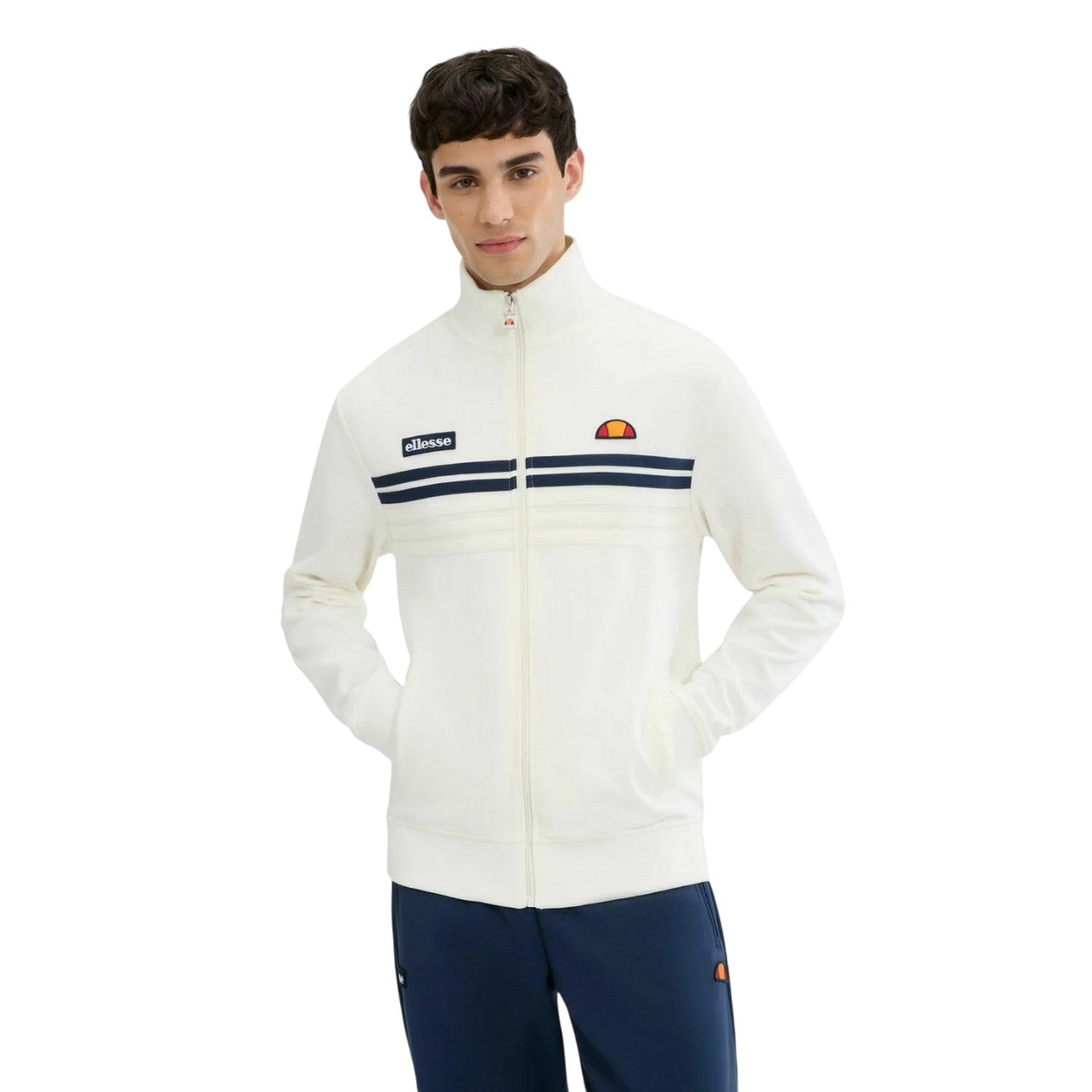 Off White - Front - Ellesse Mens Vicenza Track Jacket