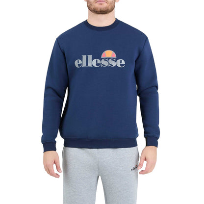 Navy - Side - Ellesse Mens Corvaro Sweatshirt