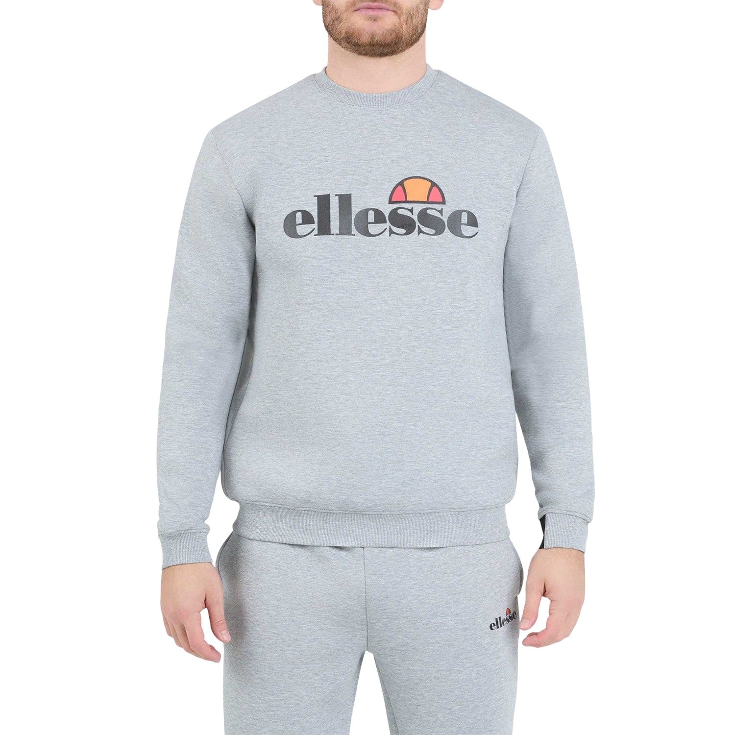Light Grey Marl - Side - Ellesse Mens Corvaro Sweatshirt