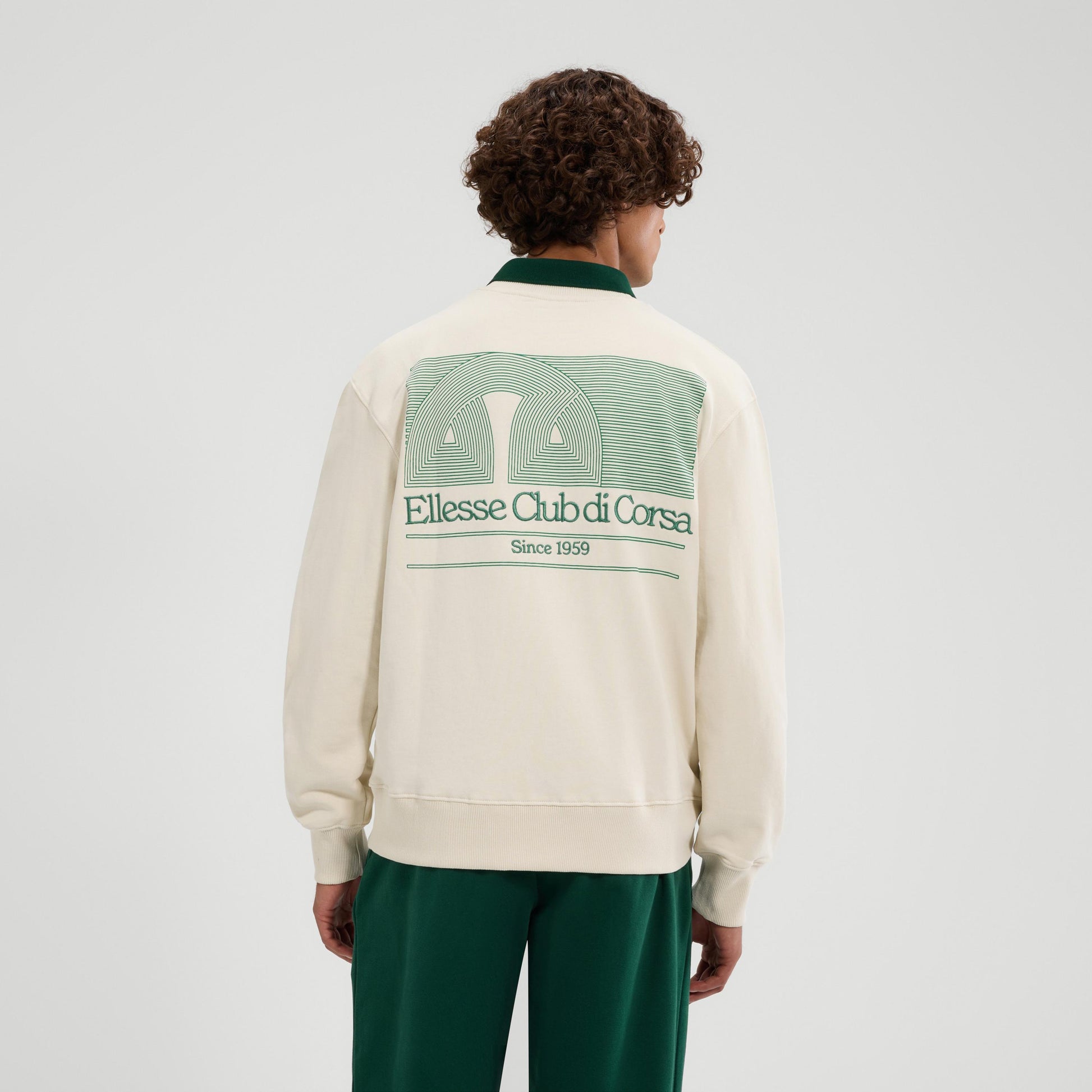 Off White - Lifestyle - Ellesse Mens Club Di Corsa Sweatshirt