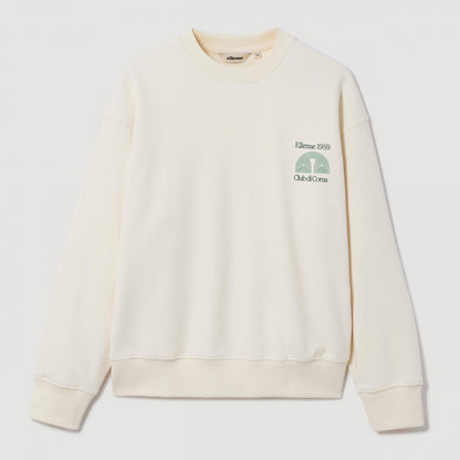 Off White - Close up - Ellesse Mens Club Di Corsa Sweatshirt