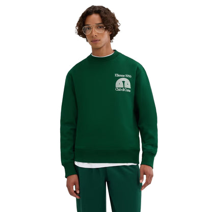 Dark Green - Side - Ellesse Mens Club Di Corsa Sweatshirt