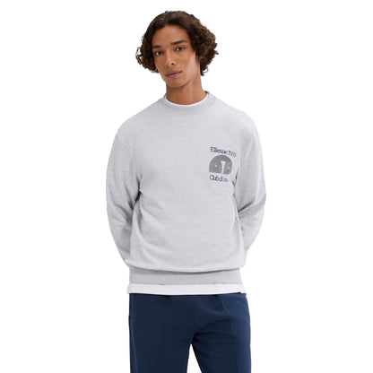 Light Grey - Side - Ellesse Mens Club Di Corsa Sweatshirt