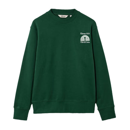Dark Green - Front - Ellesse Mens Club Di Corsa Sweatshirt