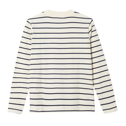 Off White - Back - Ellesse Boys Giancarlo Long-Sleeved T-Shirt