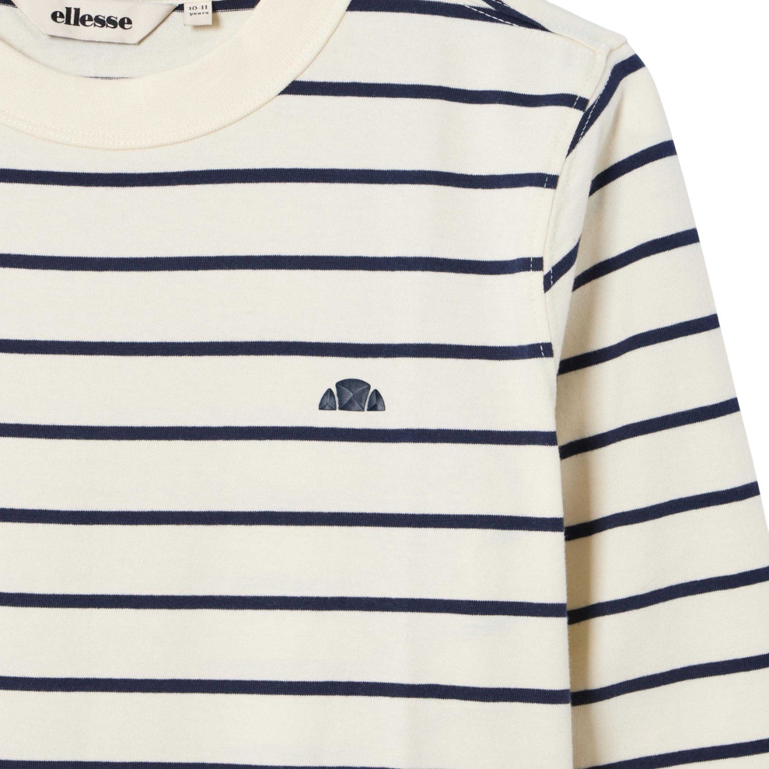 Off White - Side - Ellesse Boys Giancarlo Long-Sleeved T-Shirt
