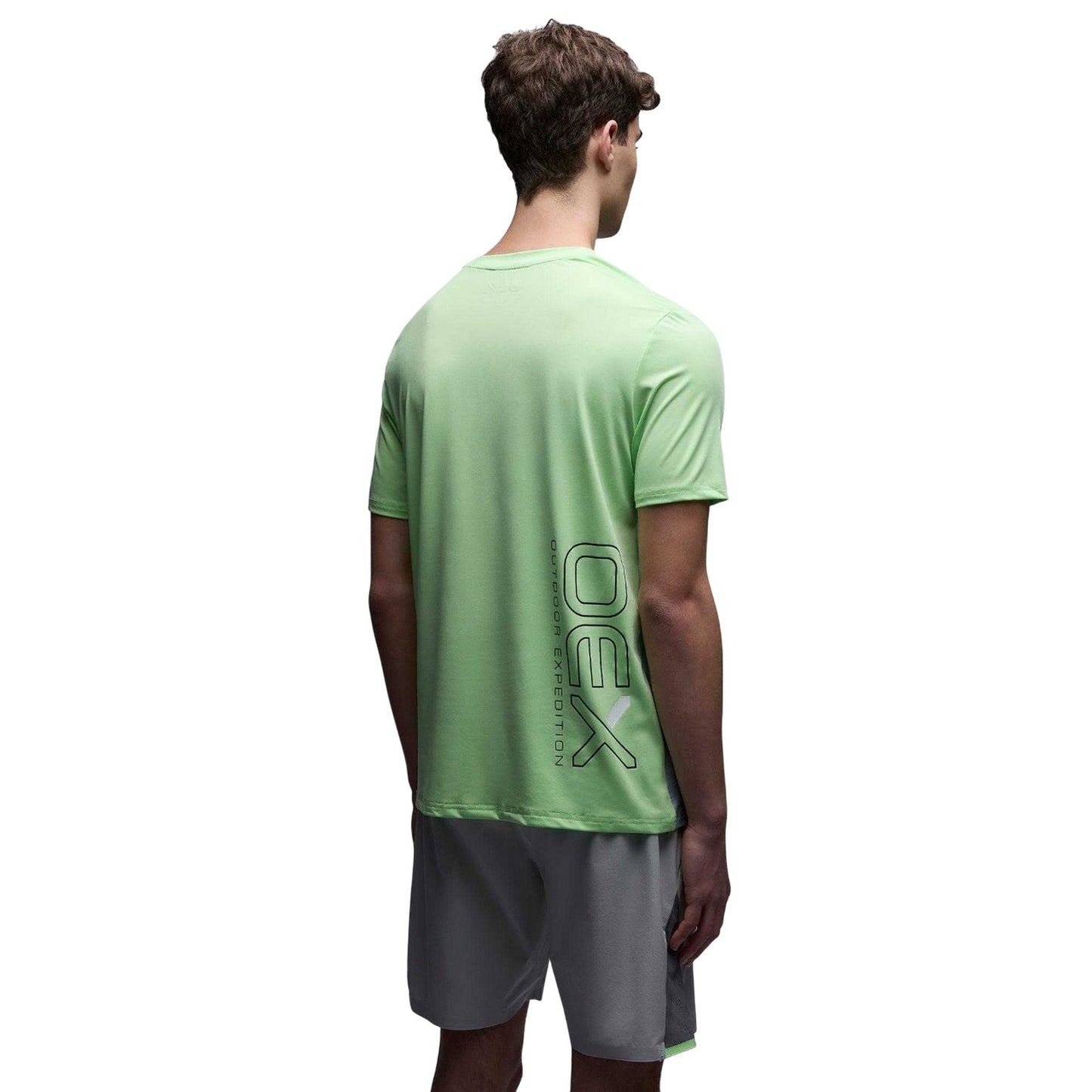Lime - Back - OEX Mens Heuco T-Shirt