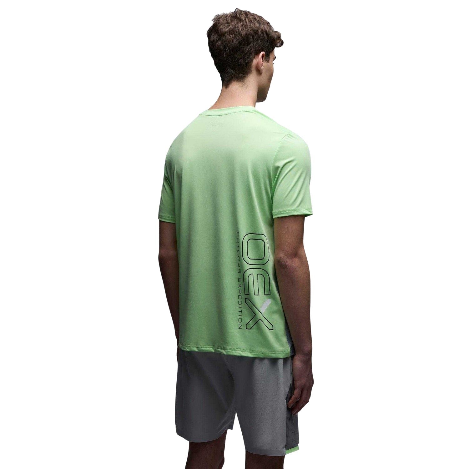 Lime - Back - OEX Mens Heuco T-Shirt