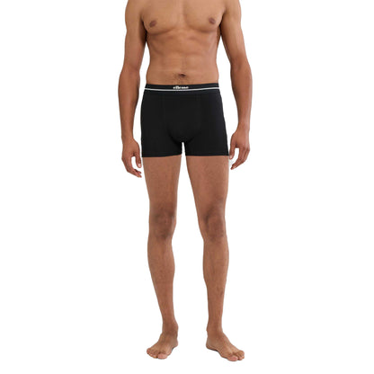 Black - Side - Ellesse Mens Ambria Boxer Shorts (Pack of 3)
